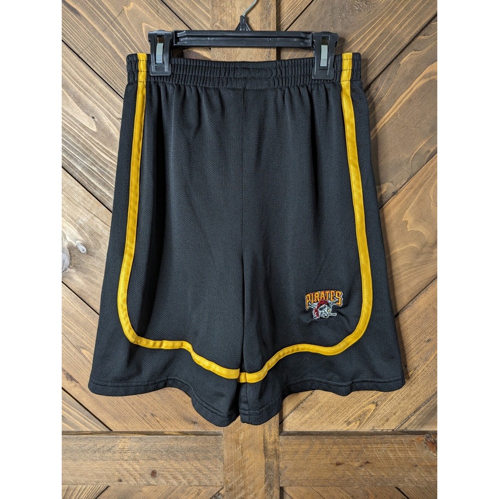 Genuine Merchandise MLB Pittsburgh Pirates Athletic Shorts Boys XL 14/16 Black
